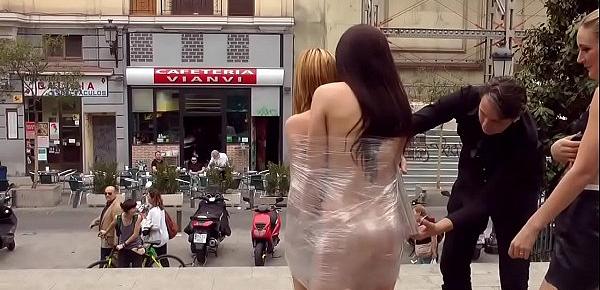  Naked lesbians wrapped in plastic public
